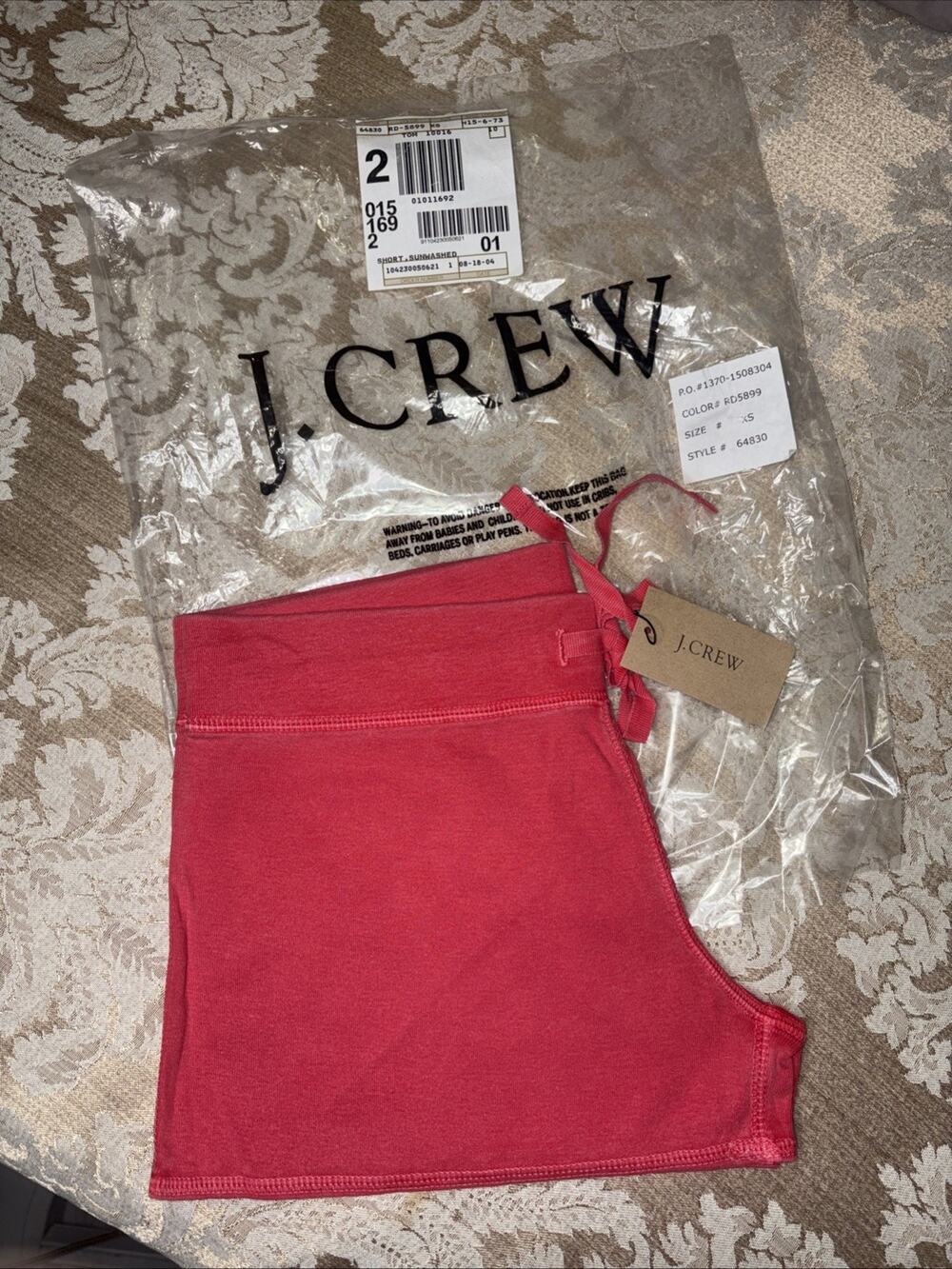 NWT J.Crew Red Shorts Size XS Casual Summer Style